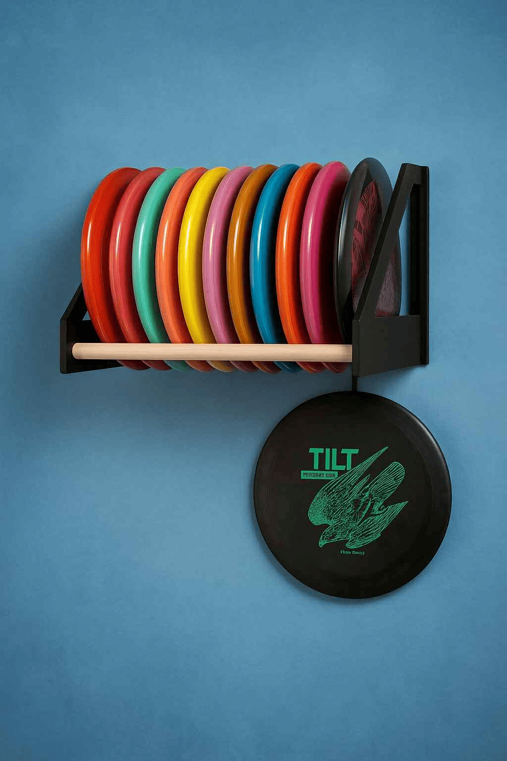 Disc Dock – Modulær hylle for diskgolf-entusiaster